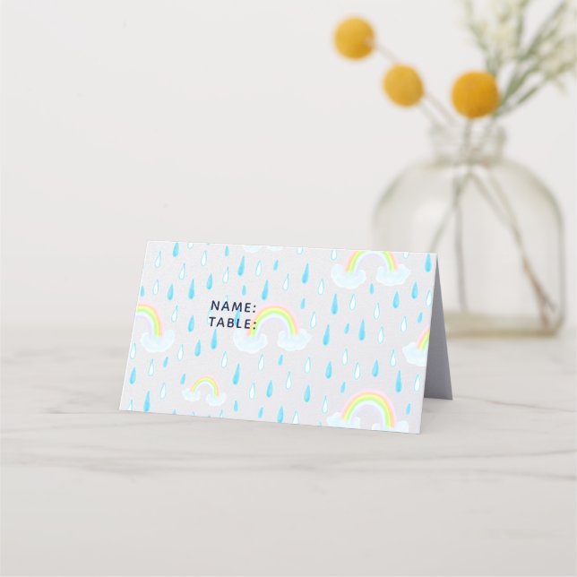 Tarjeta De Asiento Sueños del arcoiris (Anverso)
