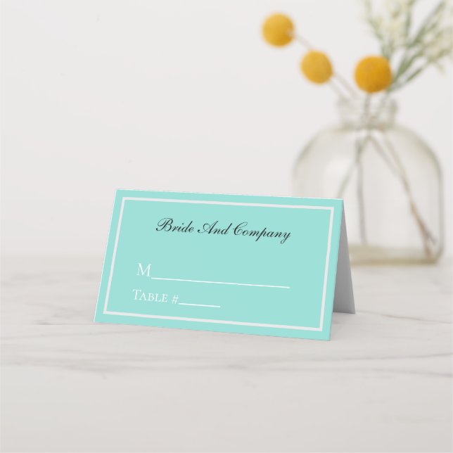 Tarjeta De Asiento Suite Boda Bride Touch Silver Fiesta elegante (Anverso)