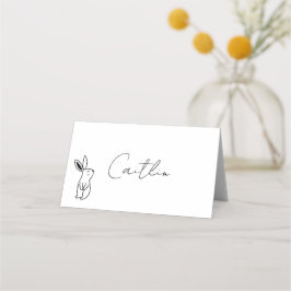 Tarjeta De Asiento Sweet Bunny Place Cards