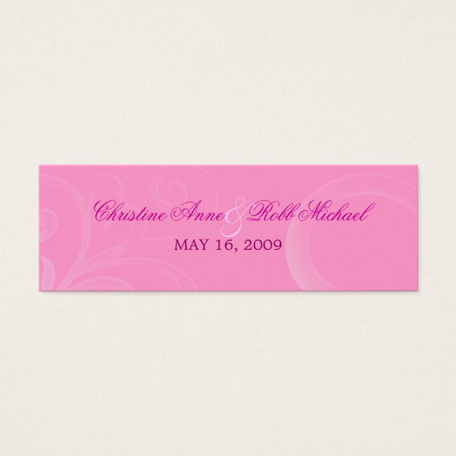 tarjeta de asiento ~ swirls de hibiscus blanco (Frente)