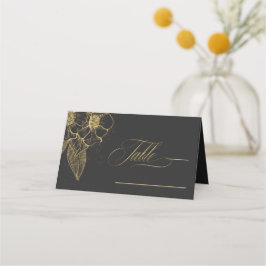Tarjeta De Asiento Tabla Boda Gold Dust & Outlines Black/Gld ID835