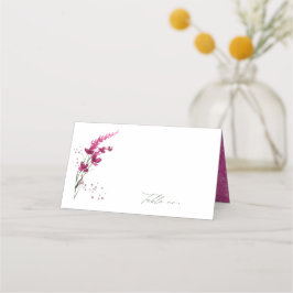 Tarjeta De Asiento Tabla de acuarela de Boda de flores silvestres2 Fu