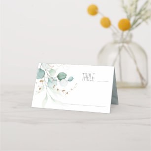 Tarjeta De Asiento Tabla de Boda de verde de sueño ID817 verde/azul
