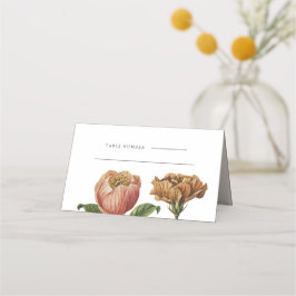 Tarjeta De Asiento Tabla de Bodas florales de moda