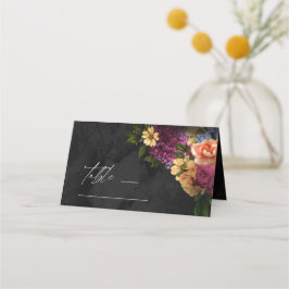 Tarjeta De Asiento Tabla de Bodas florales de Sultry Nights ID829