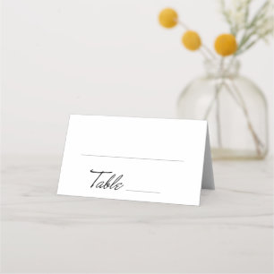 Tarjeta De Asiento Tabla de guiones retro
