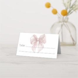 Tarjeta De Asiento Tabla de plegado rosado