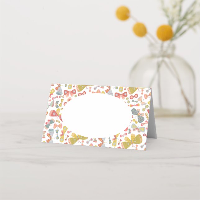 Tarjeta De Asiento Tango de mariposa (Anverso)