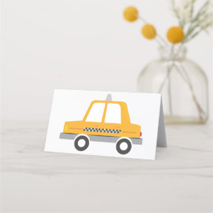 Tarjeta De Asiento Taxi Cab