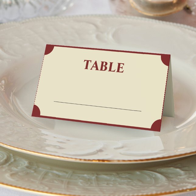 Tarjeta De Asiento Teatro de cine retro admite dos Bodas de entradas (Retro Cinema Theater Admit Two Ticket Wedding Place Card)