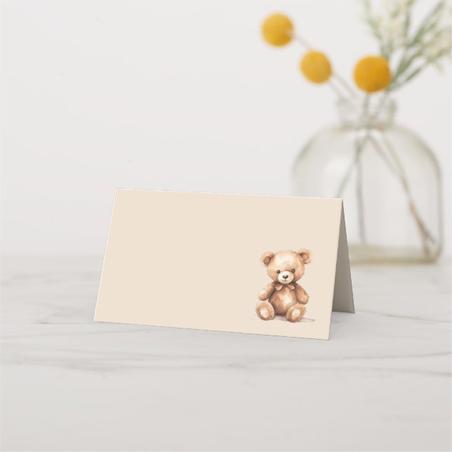Tarjeta De Asiento Teddy Bear (Anverso)