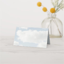 Tarjeta De Asiento Tema de Cloud Nine está en la fiesta de la novena 