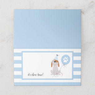 Tarjeta De Asiento Tema del perro del cachorro Cumpleaños Tienda de a