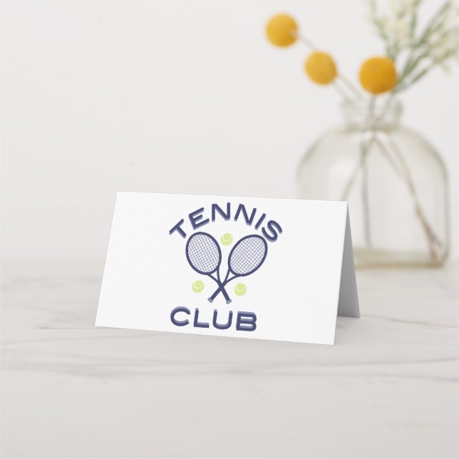 Tarjeta De Asiento Tenis CLub (Anverso)