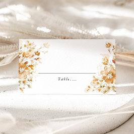Tarjeta De Asiento Terracotta Floral Elegant Wedding Place Card
