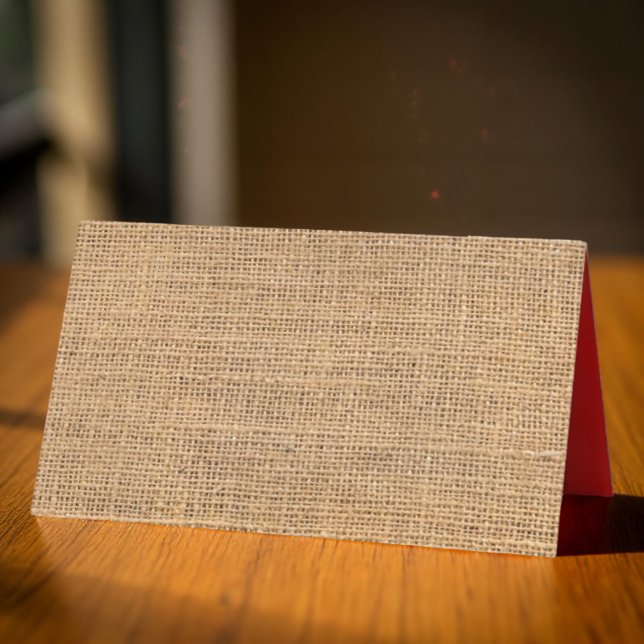 Tarjeta De Asiento Textura del saco rústico del Burlap del Country |  (Subido por el creador)