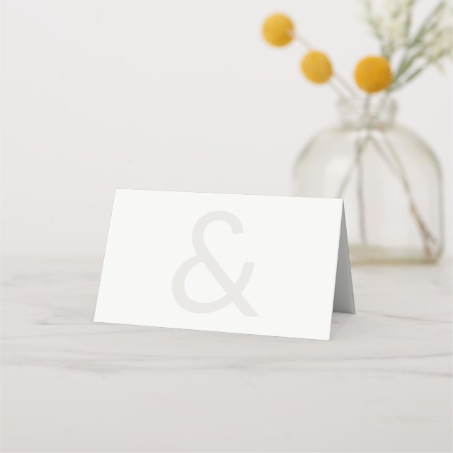 Tarjeta De Asiento Tipografía Editorial Boda (Reverso)