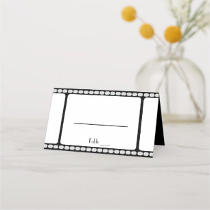 Tarjeta De Asiento Tira de película
