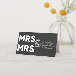 Tarjeta De Asiento Tiza de pizarra Señora y Señor Mesa de Asientos de