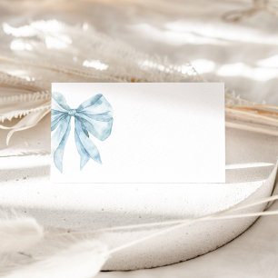 Tarjeta De Asiento Toile Azul Polvoriento Arco Francés ducha de novia