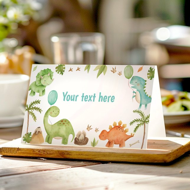 Tarjeta De Asiento Toldo de comida para cumpleaños de niño lindo con  (Subido por el creador)