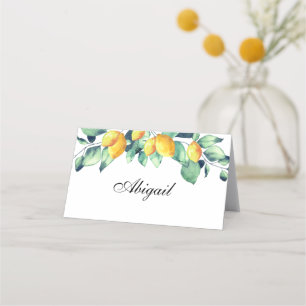 Tarjeta De Asiento Toscana elegante Wedding Weis verde