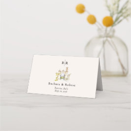 Tarjeta De Asiento Tuscany Italy Destination Wedding
