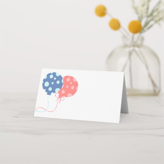 Tarjeta De Asiento Twins Baby Shower Party (Anverso)