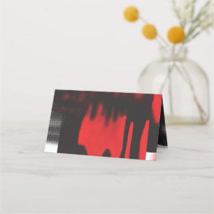 Tarjeta De Asiento Un diseño gráfico rojo con un ajuste geométrico au