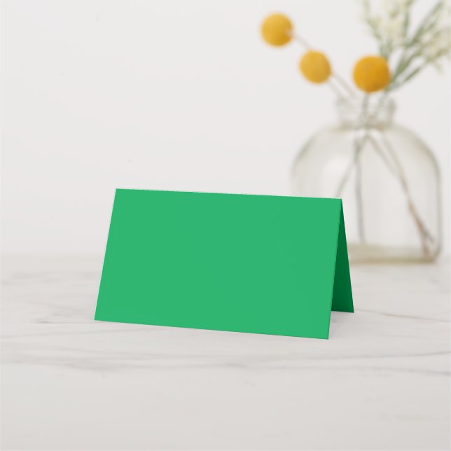 Tarjeta De Asiento un fondo verde con (Anverso)