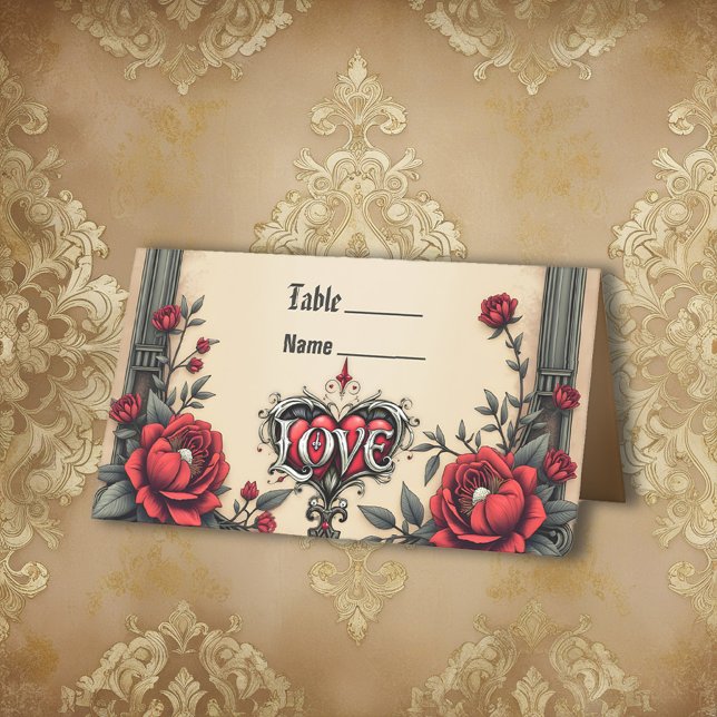 Tarjeta De Asiento Un romance gótico. Un estilo gótico ornamentado (Subido por el creador)