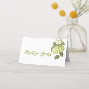 Tarjeta De Asiento Una pequeña pera dulce