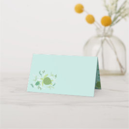 Tarjeta De Asiento Under Sea Turtles Baby Shower