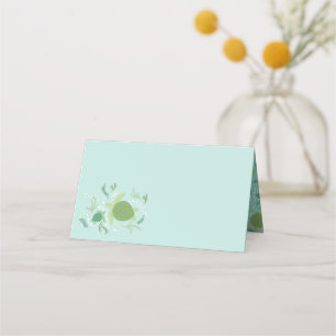 Tarjeta De Asiento Under Sea Turtles Baby Shower