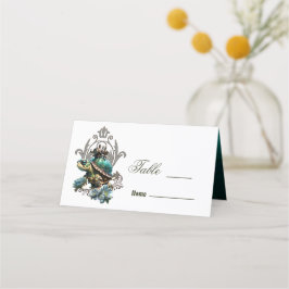 Tarjeta De Asiento Única tortuga de vapor.