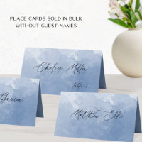 Unique Dusty Blue Watercolor Background Folded