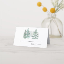 Tarjeta De Asiento Vacaciones en invierno