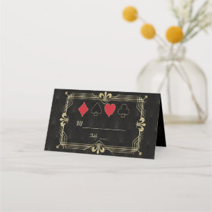 Tarjeta De Asiento Vegas Casino Royale Art Deco Bachelor Party