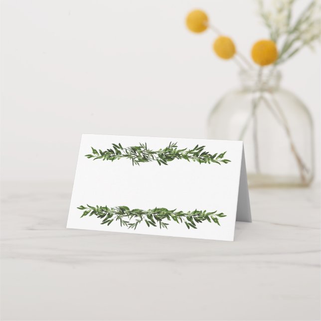Tarjeta De Asiento Vegetación de ramas de oliva (Anverso)