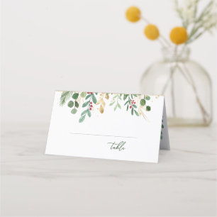 Tarjeta De Asiento Verdor Foliage Red Berry