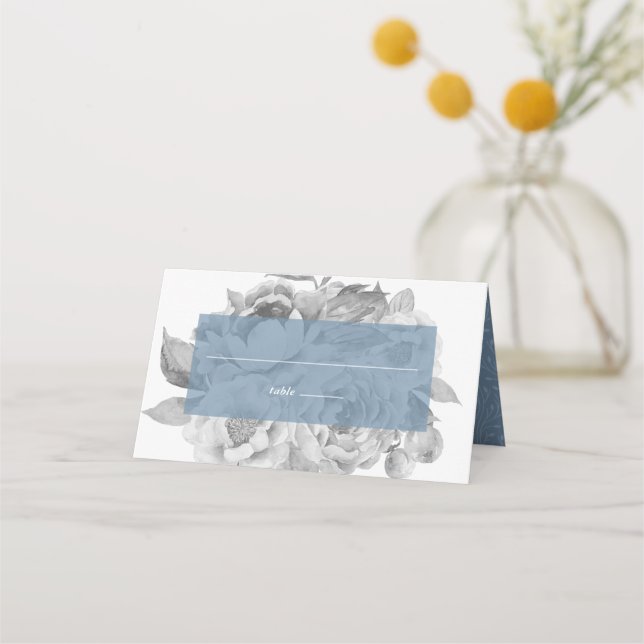 Tarjeta De Asiento Vintage Floral (Anverso)