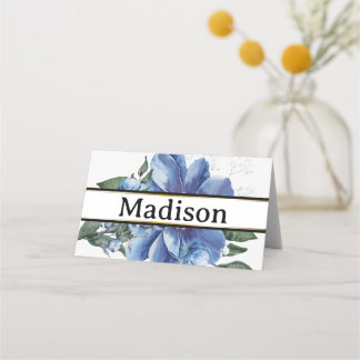 Tarjeta De Asiento Vintage Minimalist Floral Personalized Place Card
