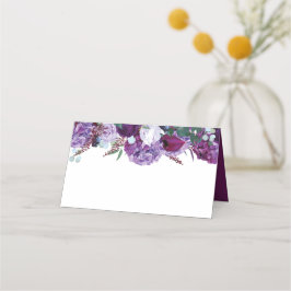 Tarjeta De Asiento Watercolor Floral Elegante Boda