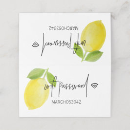 Tarjeta De Asiento WIFI CONTRASEÑA Señal de escritorio plegado