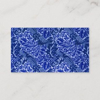 Tarjeta de asiento William Morris Blue Leaves