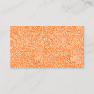 Tarjeta de asiento William Morris Naranja Flora pa