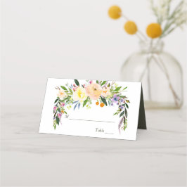 Tarjeta De Asiento Willow y Floral Boda