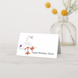 Tarjeta De Asiento Wine Goose Personalizado Place Cards