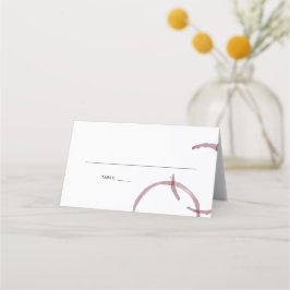 Tarjeta De Asiento Wine Stains Winery Escort Place Card SET