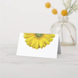 Tarjeta De Asiento Yellow Gerber Gerbera Daisy Boda